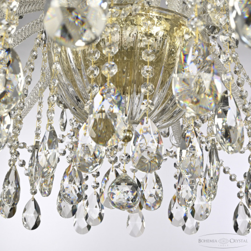 Люстра хрустальная 5413/12+6/300 G Clear/M-1H Bohemia Ivele Crystal (Богемия Ивеле Кристалл) фото 5 Люстра хрустальная 5413/12+6/300 G Clear/M-1H Bohemia Ivele Crystal (Богемия Ивеле Кристалл) фото 5