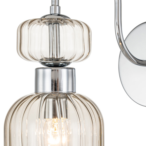Настенный светильник Escada 1141/1A E14*60W Chrome/Beige фото 3 Настенный светильник Escada 1141/1A E14*60W Chrome/Beige фото 3