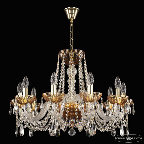 Люстра 5402/10/240 G Amber/M-1H Bohemia Ivele Crystal (Богемия Ивеле Кристалл) фото 2