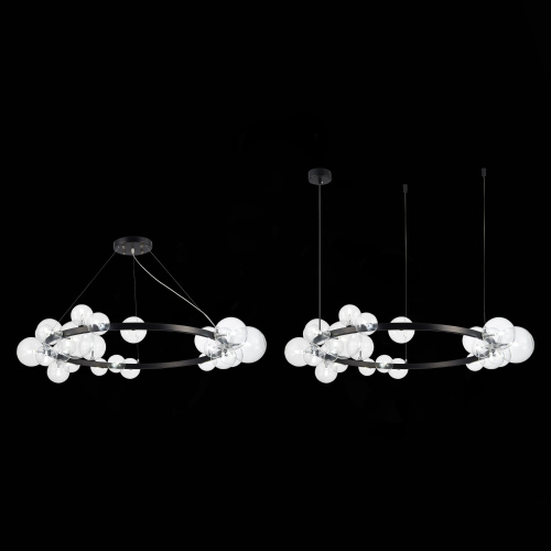 SL1165.403.24 Светильник подвесной ST-Luce Черный/Прозрачный G4 24*5W NECTON SL1165.403.24 Светильник подвесной ST-Luce Черный/Прозрачный G4 24*5W NECTON