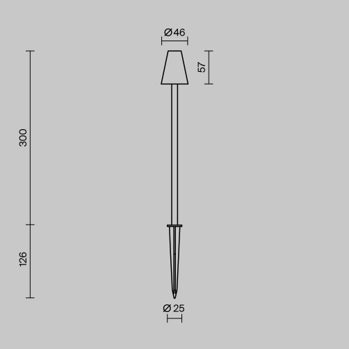 Ландшафтный светильник Outdoor O504FL-L1B3K фото 2