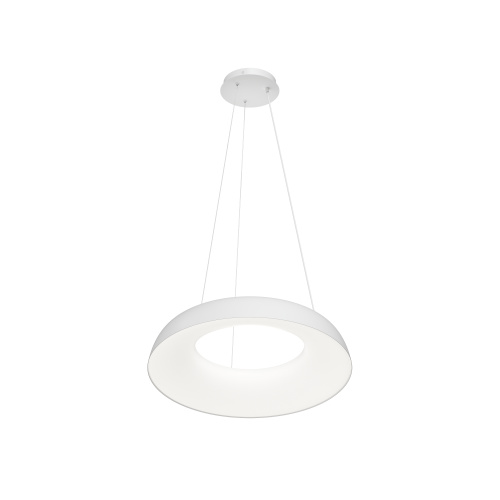 Cветильник подвесной TORION, 70Вт LED, ?630x1500 мм, 3000–6000K, алюминий, акрил, белый фото 3