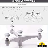 Fumagalli Консоль для паркового фонаря FUMAGALLI MIDIPILAR SYS 3L 000.000.A30.L0