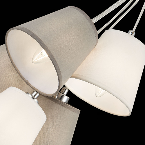 SLE300403-05 Светильник подвесной Хром/Белый, Серый E14 5*40W PRATO фото 8 SLE300403-05 Светильник подвесной Хром/Белый, Серый E14 5*40W PRATO фото 8