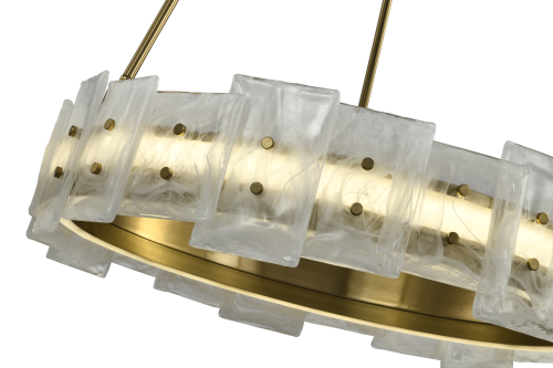 Люстра подвесная латунь LED 50Вт D60см Zortes CLOUD-STONE ZRS.90610.60 фото 5 Люстра подвесная латунь LED 50Вт D60см Zortes CLOUD-STONE ZRS.90610.60 фото 5