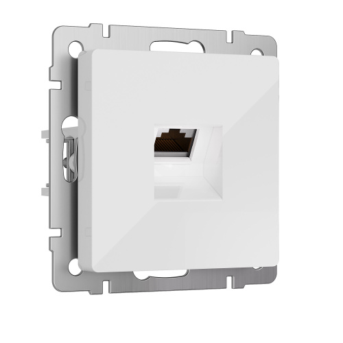 Розетка Ethernet RJ-45 cat. 6A экранированная (белый) W5120101 фото 6