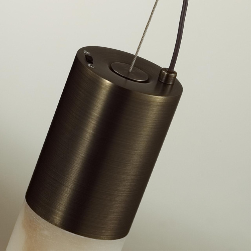 6686/15L L-VISION ODL24 000 Подвесной светильник темная брашированная латунь/металл/алебастр IP20 LED 21W 3000K/3500K/4000K MARBELLA фото 6