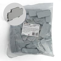 LD562-1-25 Торцевая заглушка для ЗНИ LD554 2,5 мм²  (JXB ST 2,5), серый STEKKER