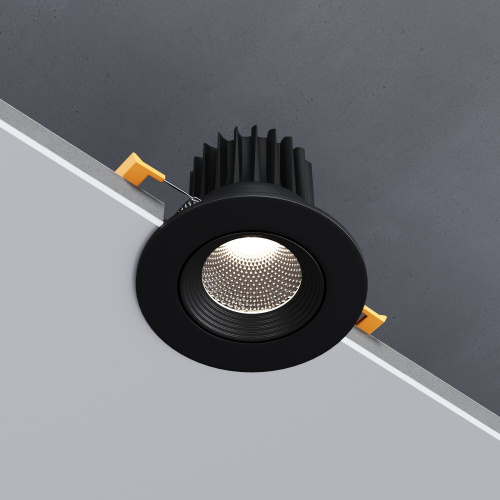 Светильник встраиваемый светодиодный Even черный 25094/LED фото 4