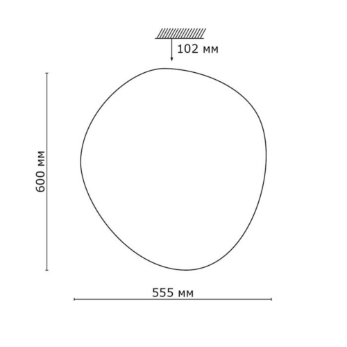3039/EL COLOR SN 000 Cветильник пластик/белый LED 72Вт 3000-6300K 600х555 IP43 пульт ДУ/RGB/LampSmart STONE фото 2 3039/EL COLOR SN 000 Cветильник пластик/белый LED 72Вт 3000-6300K 600х555 IP43 пульт ДУ/RGB/LampSmart STONE фото 2