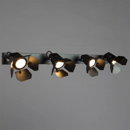 Спот Arte Lamp CINEMA A3092PL-4BK фото 2 Спот Arte Lamp CINEMA A3092PL-4BK фото 2