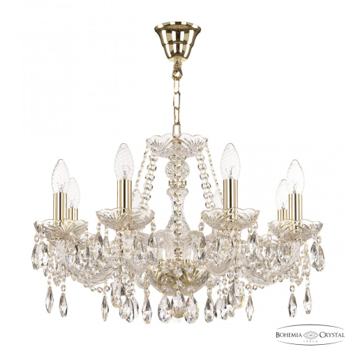 Люстра хрустальная 116/8/195 G Bohemia Ivele Crystal (Богемия Ивеле Кристалл)