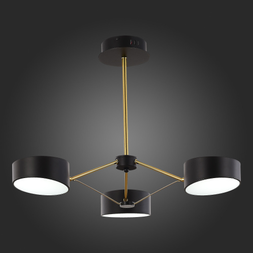 SLE6005-402-03 Светильник потолочный Черный, Золотистый/Черный LED 3*10W VALLE фото 6