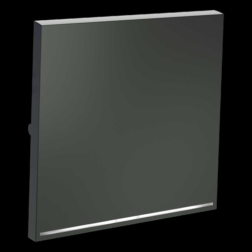 Клавиша для выключателя/переключателя одноклавишного с подсветкой S70 (титан) Voltum VLS000206