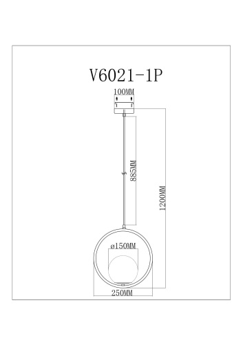 Светильник подвесной Moderli V11578-1P Barocco фото 3