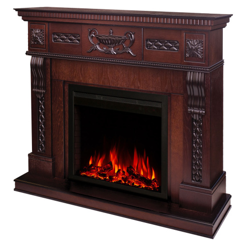 Электрокамин RealFlame Corsica Lux 25,5/26 AO античный дуб с очагом Saphir 25,5 фото 4