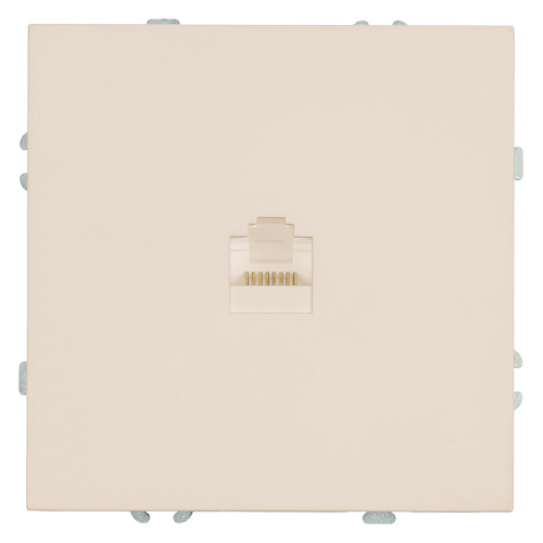 Розетка компьютерная 1-местная RJ-45 (механизм), серия Эмили, RST00-5117-08, кашемир, soft touch