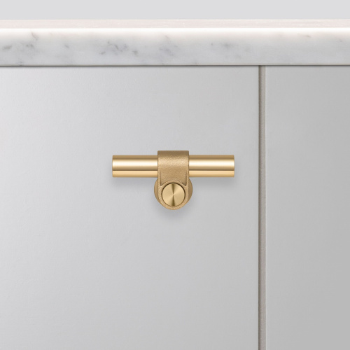 Ручка-кнопка T-Bar Cast Brass фото 2