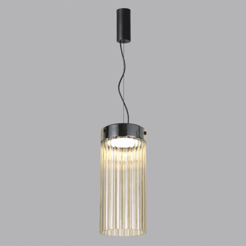 5047/10L L-VISION ODL24 000 черный/светл.янтарный/металл/стекло Подвес LED 10W 4000К 1237Лм PILLARI фото 4