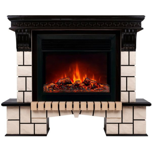 Электрокамин RealFlame Stone 26 AO античный дуб с очагом Moonblaze Black Электрокамин RealFlame Stone 26 AO античный дуб с очагом Moonblaze Black