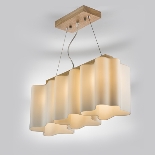 802135 Подвес NUBI LEGNO 3х40W E27 СВЕТЛОЕ ДЕРЕВО/БЕЛЫЙ фото 3