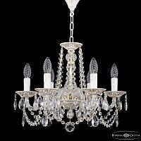 Люстра с хрустальными подвесками AL16302/6/160 WMG Bohemia Ivele Crystal (Богемия Ивеле Кристалл)