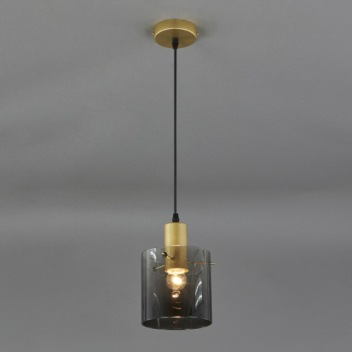 Подвесной светильник Escada 1104/1S E27*40W Gold/Black фото 2