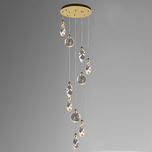 Подвесной светильник MT9176-10H titanium gold фото 2