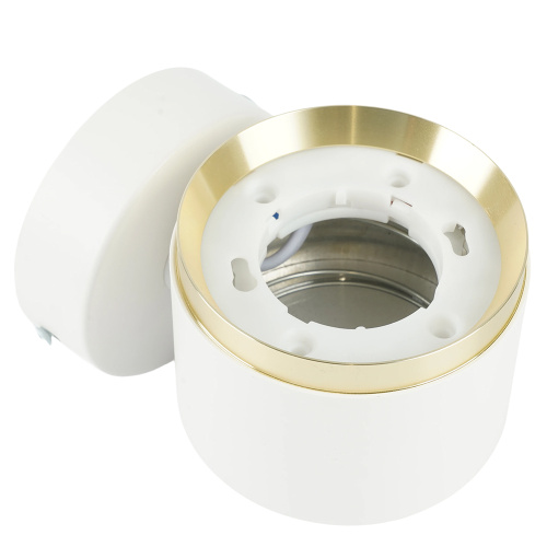 Светильник  настенный Feron HL4598  Barrel DUET 12W, 230V,GX53, белый + золото IP20 фото 11