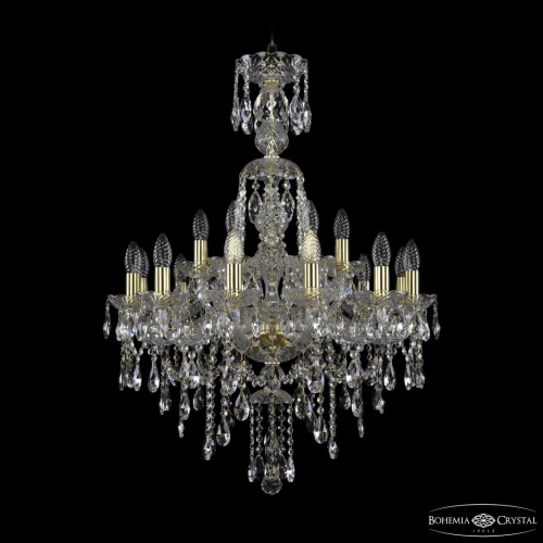 Люстра хрустальная 1415/12+6/220/XL-86 G Люстра хрустальная 1415/12+6/220/XL-86 G