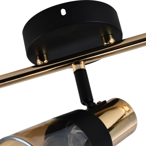 Настенно-потолочный свет Escada 684/3P E14*40W Black/Gold фото 3