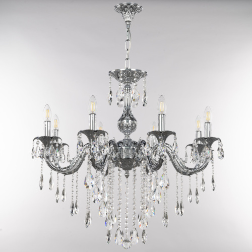 Люстра с хрустальными подвесками AL79101/8/250 B Ni Bohemia Ivele Crystal (Богемия Ивеле Кристалл) фото 3 Люстра с хрустальными подвесками AL79101/8/250 B Ni Bohemia Ivele Crystal (Богемия Ивеле Кристалл) фото 3