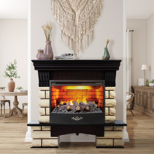 Электрокамин RealFlame Kavkaz 24/25,5 AO античный дуб с очагом 3D Firestar 25,5 фото 9 Электрокамин RealFlame Kavkaz 24/25,5 AO античный дуб с очагом 3D Firestar 25,5 фото 9