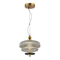 SL6122.303.01 Светильник подвесной ST-Luce Латунь/Латунь, Дымчатый LED 1*8W 3000K ORIENTAL