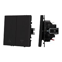 Механизм выключателя управления шторами SWT-NOBE-MKR2-SFPL-BK (230V, 10A) Arlight 054273
