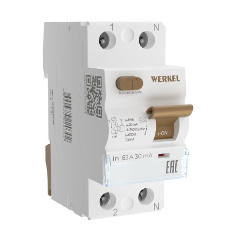W812P636 / Устройство защитного отключения 1P+N 63A 30 mA type А 6 кА W812P636