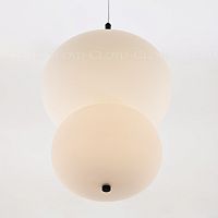 Подвесной светильник Cloyd AVOGADRO-B P2 / Ø33 см - черный - опаловое стекло (арт.11364)