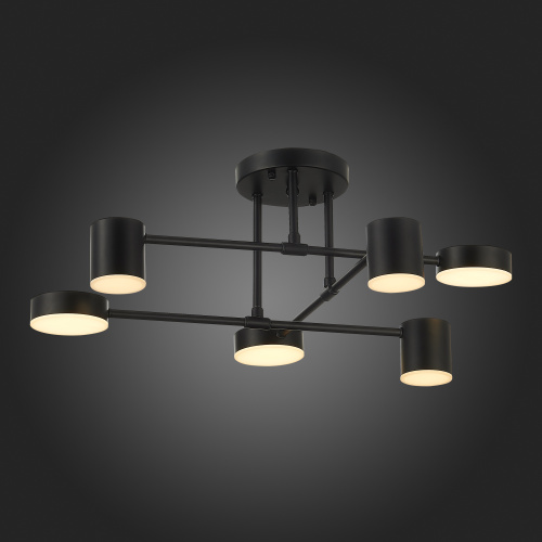 SLE201042-06 Светильник потолочный Черный/Черный LED 6*7W 4000K NOBEL фото 14