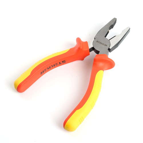 PLM-1-160-P Плоскогубцы комбинированные диэлектрические, 160мм, Cr-V, двухкомпонентная рукоятка фото 2