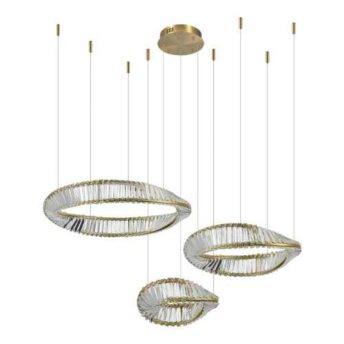 SL6204.311.03 Светильник подвесной ST-Luce Латунь/Прозрачный LED 1*97W 4000K RITORTO фото 3