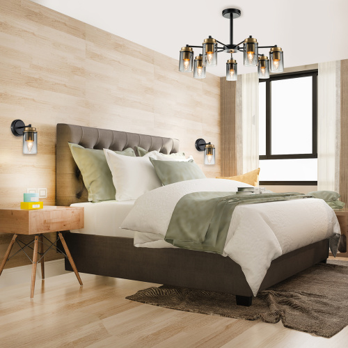 Светильник на штанге Escada 2118/7P E14*40W Black/Brass фото 5 Светильник на штанге Escada 2118/7P E14*40W Black/Brass фото 5