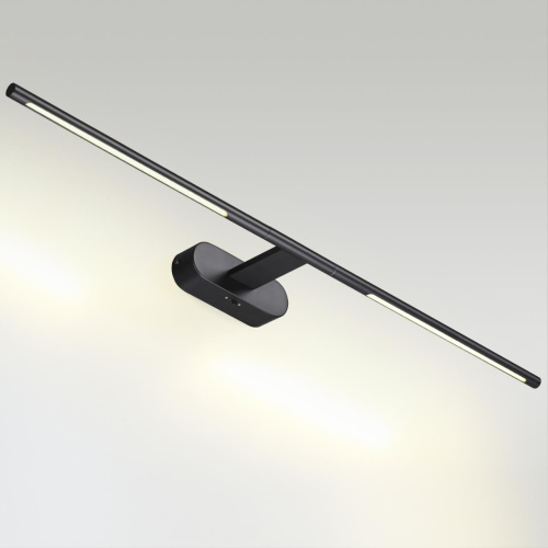 6634/9WL HIGHTECH ODL24 483 металл/черный/акрил Настенный светильник IP20 LED 8W 3000K/3800K/5100K (перекл ч/з тумблер) 220V ALEDO