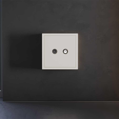 Накладка для розетки телевизионной оконечной TV+SAT, S70 (хлопок) Voltum VLS001613 Накладка для розетки телевизионной оконечной TV+SAT, S70 (хлопок) Voltum VLS001613