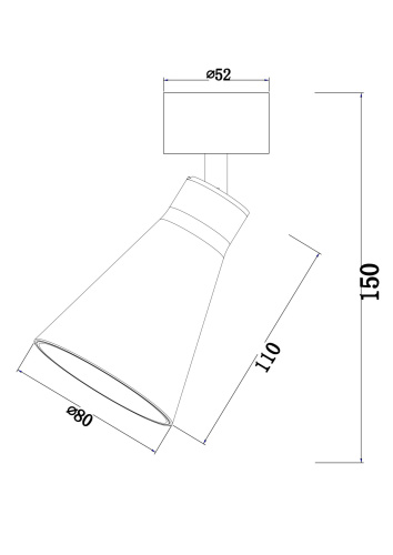 Потолочный светильник Technical C061CL-01W фото 2