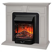 Электрокамин RealFlame Theodor Theodor BG латте с очагом Majestic Lux Black