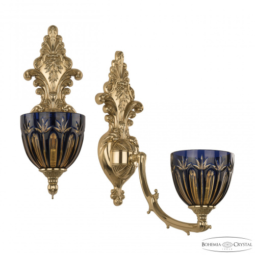 Бра бронзовые с хрусталём 7211B15/1/210 G P1 U Amber-Blue/H-1I фото 2 Бра бронзовые с хрусталём 7211B15/1/210 G P1 U Amber-Blue/H-1I фото 2