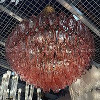 Люстра Cloyd CALCUTTA C6 / Ø60 см - латунь - розов.стекло (арт.11684)