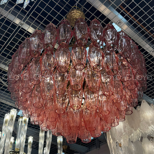 Люстра Cloyd CALCUTTA C6 / Ø60 см - латунь - розов.стекло (арт.11684) Люстра Cloyd CALCUTTA C6 / Ø60 см - латунь - розов.стекло (арт.11684)