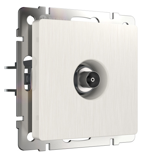 ТВ-розетка оконечная (перламутровый рифленый) W1183013 ТВ-розетка оконечная (перламутровый рифленый) W1183013