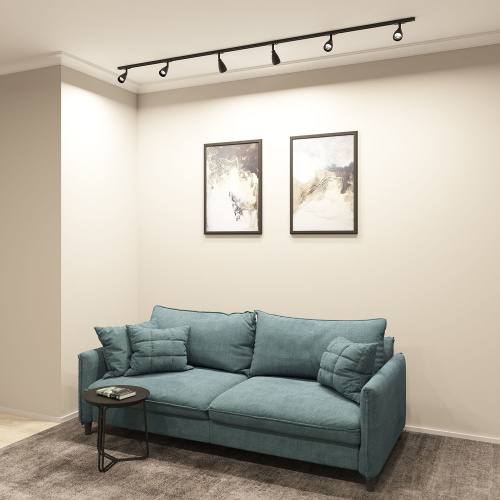 DK6050-BK Трековый светильник IP 20, 15 Вт, GU10, черный, алюминий, пластик фото 4